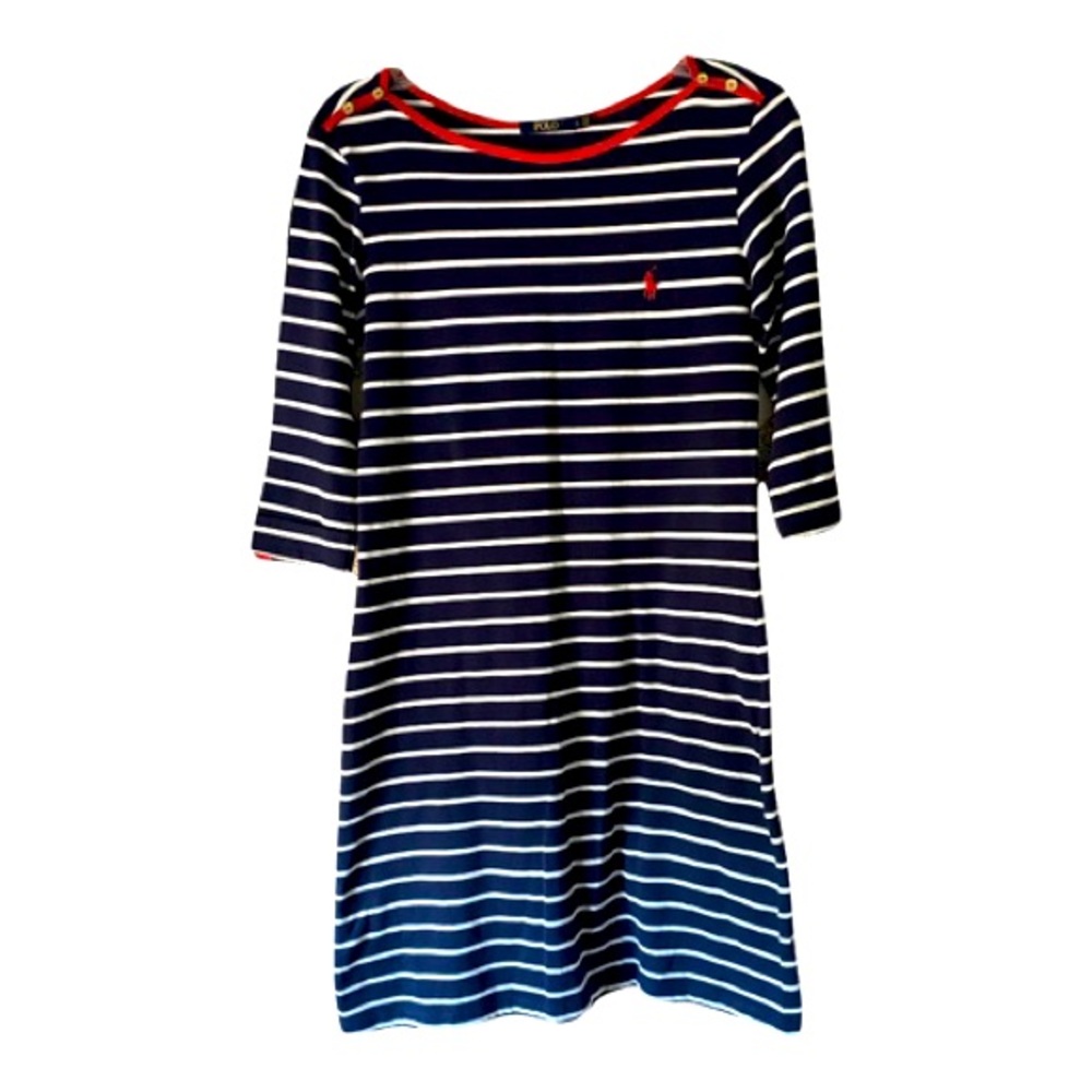 Ralph Lauren traditional Navy Blue dress. Size: L